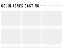 Tablet Screenshot of colinjonescasting.com